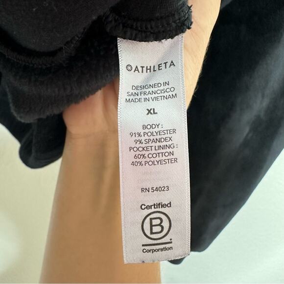 Athleta Double Cozy Karma Recover Plush Zip Jacket Back XL - Picture 6 of 7